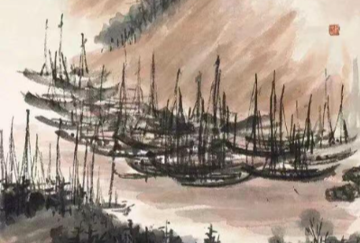 山水作品-黄般若