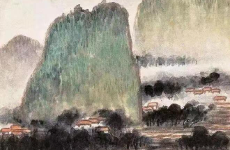 山水作品-黄般若