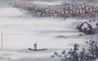 山水作品-黄般若